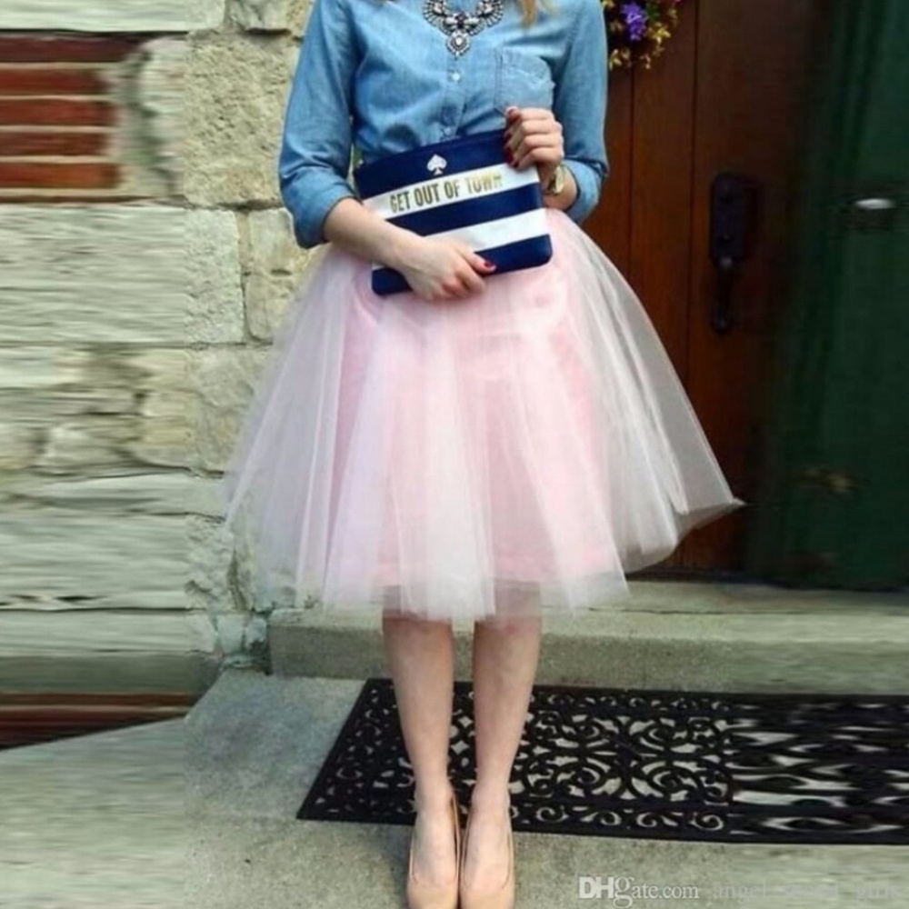 Tulle Tutu Ballerina Skirt Pastel Pink